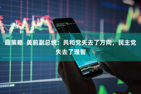 趣策略 美前副总统:共和党失去了方向,民主党失去了理智